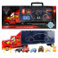 Disney Mack Friction Motor McQueen Hauler Truck Plus 4 Cars Set