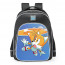 Sonic Origins Miles Tails Prower School Backpack