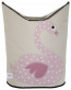 3 Sprouts Canvas Storage Laundry Hamper Swan