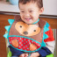 Skip Hop Zoo Tuck-Away Baby Bib Hedgehog