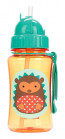 Skip Hop Zoo Little Kid Straw Bottle Hedgehog