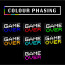 Paladone 8-Bit Pixel Game Over Light - Color Changing Sound Reactive Collectible Decor Lamp