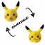 Reversible Plush Pikachu Double Face