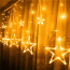 Star Shape LED Christmas Lights 2 Meteres 6.5 Feet - 12 Stars