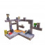 Minecraft Magnetic Red Nether Blocks Kit Toy 3 Pcs Set