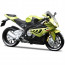 BMW S 1000 RR Green 1:18 Die-cast Alloy Motorcycle Toy Car Model