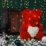 Valentine's Day Rose Bear - Box Set With Light Effect Rose Bear For Valentine's Day Gift
