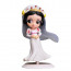 Qposket Disney Princess Rapunzel Ariel Cinderella Snow White Belle Wedding Dress Figure Statue 5 Pcs Set