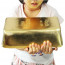 Gold Bar Pillow
