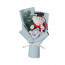 Graduation Bear Plush Bouquet 27cm 10.62inches Pink Purple Blue Beige