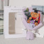 Graduation Bear Plush Bouquet 27cm 10.62inches Pink Purple Blue Beige