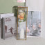 Rose Flower Bouquet Multi Color Mother's Day Graduation Gift In Clear Box 32cm 12.6inches Pink Capuccino Cream Purple