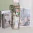 Rose Flower Bouquet Multi Color Mother's Day Graduation Gift In Clear Box 32cm 12.6inches Pink Capuccino Cream Purple