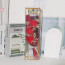 Tall Rose Flower Bouquet Mother's Day Graduation Gift In Clear Box 32cm 12.6inches Pink Purple Blue Red