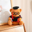 Graduation Bear Small Soft Stuffed Plush Light Brown