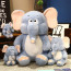 Cute Elephant Soft Stuffed Plush Multiple Sizes