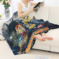 Minions Blanket Throw - Age Of Ultron Minions Cartoon Art