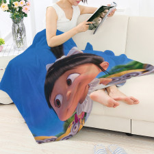 Minions Agnes Blanket Throw - Agnes Side Portrait Movie Art
