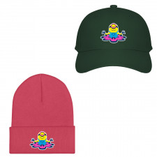 Minions Stuart Baseball Cap Beanie - Stuart Meditating Pop Art