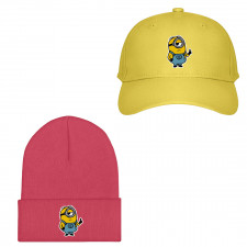 Minions Stuart Baseball Cap Beanie - Stuart Thumbs Up Cartoon Art