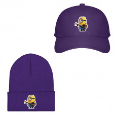 Minions Stuart Baseball Cap Beanie - Stuart Playing A Ukelele