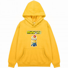 Minions Dave Hoodie Hooded Sweatshirt Sweater Jacket - Dave Sad Apple