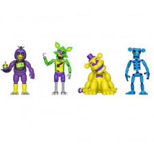 Funko Five Nights at Freddy's Blacklight Chica Foxy Golden Freddy Animatronic Skeleton Set 4pcs