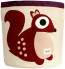3 Sprouts Canvas Storage Bin Squirrel