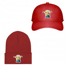 Minions Dave Baseball Cap Beanie - Dave Happy Jump