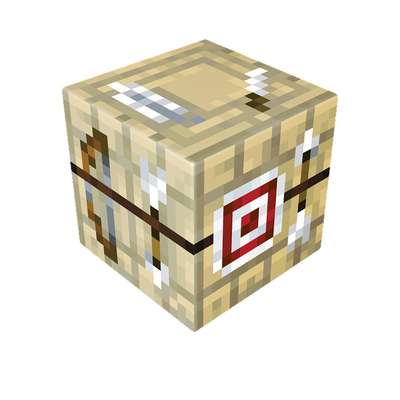 Minecraft Magnetic Fletching Table Blocks Kit Toy 3 Pcs Set