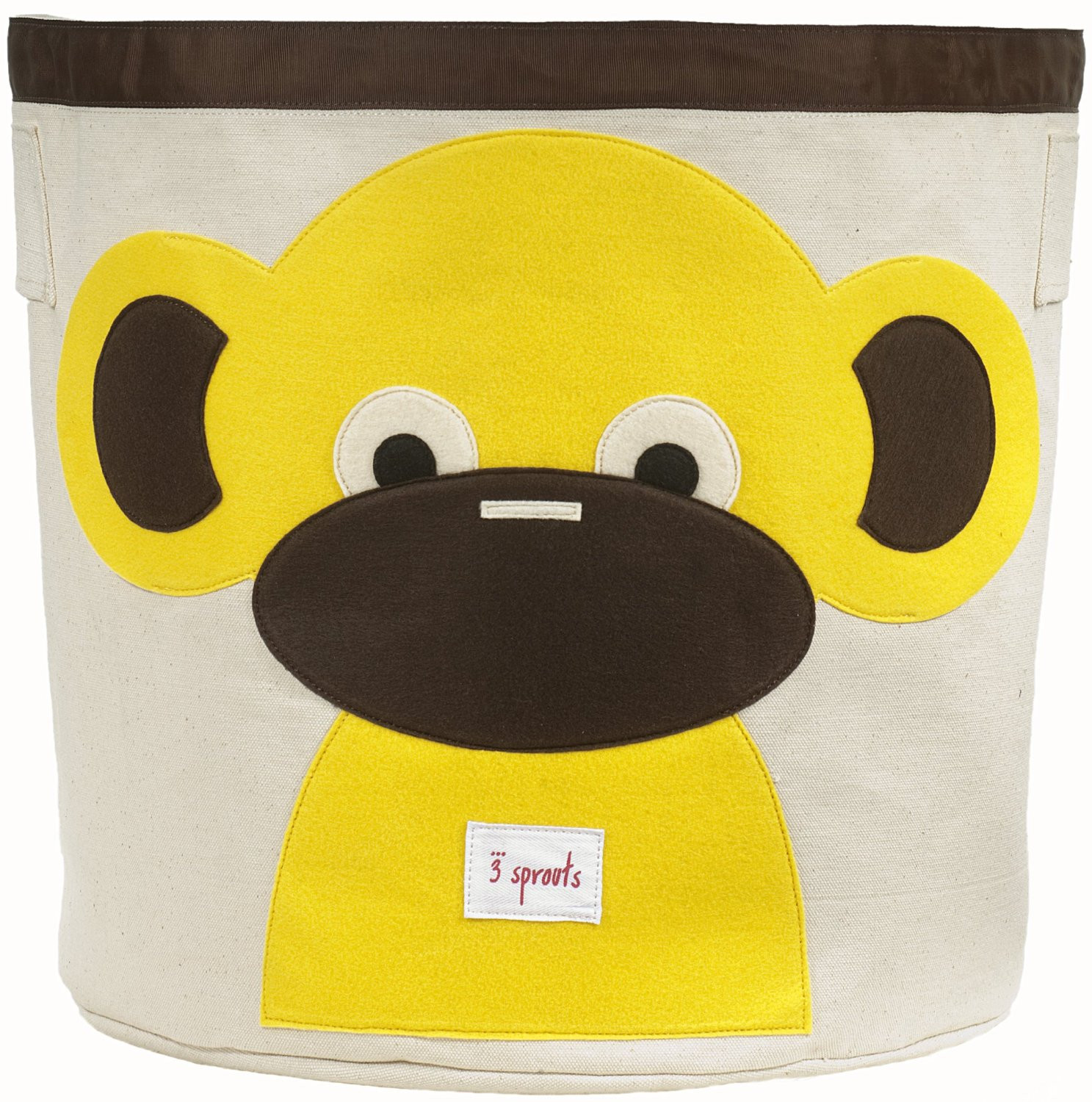 3 Sprouts Canvas Storage Bin Monkey