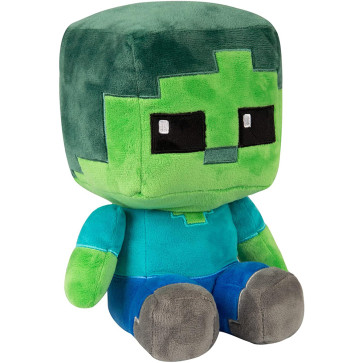JINX Minecraft Crafter Zombie Plush Stuffed Toy, 8.75 Inches, 20cm