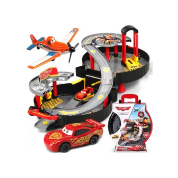Cars McQueen Garage Racing Parking Lot Play Set