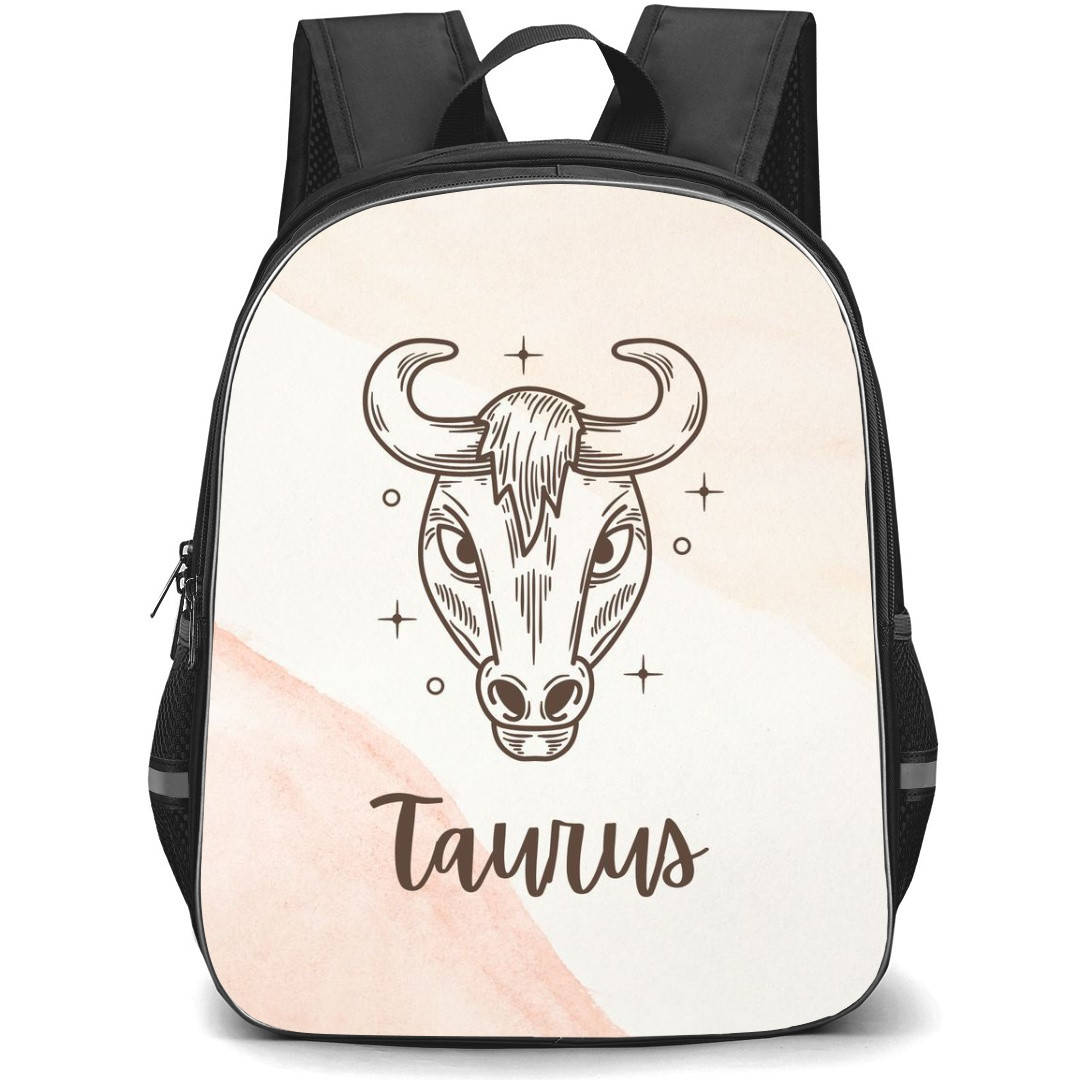Zodiac Sign Taurus Backpack StudentPack - Taurus Sign On Neutral Background