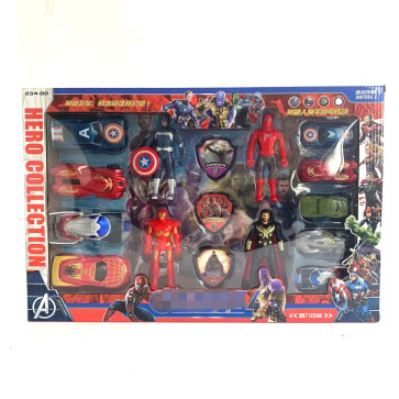 Marvel Hero Collection Car Boxed Set With Figures