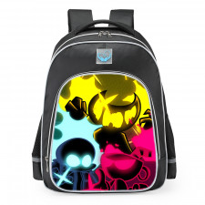 Friday Night Funkin Indie Cross Nightmare Cuphead Sans Ink Bendy School Backpack