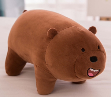 Grund We Bare Bears Grizz Stuffed Animal Plush 14 Inches 35cm