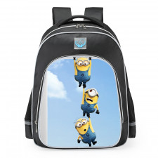 Minions Characters Funny School Backpack