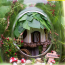 Fairy Tree House DIY Miniature House Model Glass Globe Ornament with Voice Control Led Lights Christmas Gift Idea